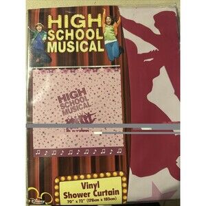 New Disney "High School Musical" Vinyl Shower Curtain 70"L x 72"W~ 178cm x 183cm